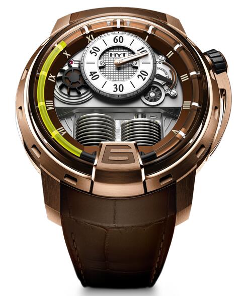 Replica HYT h1-pink-gold-face-lift 148-PG-RO-GF-CR watch